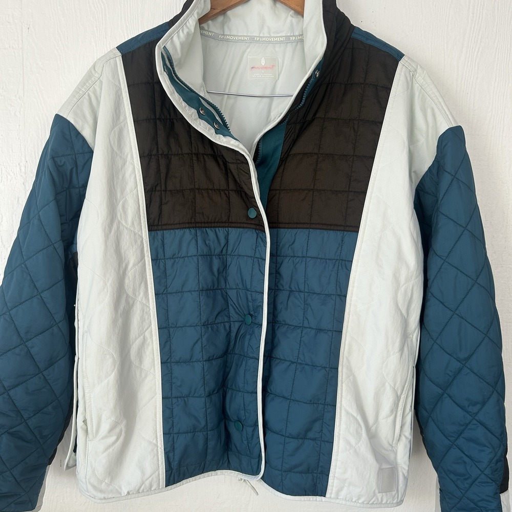Free People Movement Landscape View Puffer Jacket Ski Snow Size Large EUC